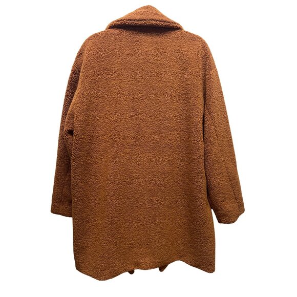 Daily Ritual Brown Oversized Winter Teddy Coat - Picture 11 of 12